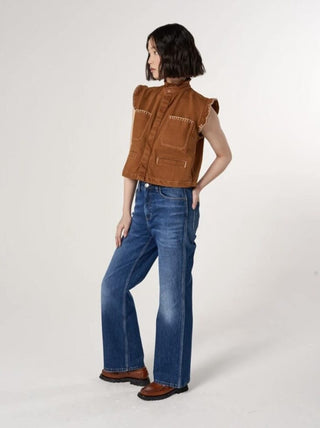 Mabel Wide Leg, High Rise Jeans By Seventy Mochi - Idaho Vintage
