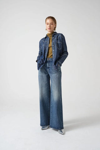 Gracie Wide Leg Relaxed Fit Jeans by Seventy Mochi - Arizona Vintage