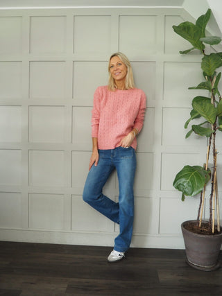 Violetta Skinny Flare Bootcut, Mid Rise Jeans with Square Front Pockets - Black, Dark Indigo, Denim Blue, Ecru, Grey, Khaki