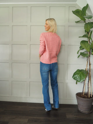 Violetta Skinny Flare Bootcut, Mid Rise Jeans with Square Front Pockets - Black, Dark Indigo, Denim Blue, Ecru, Grey, Khaki