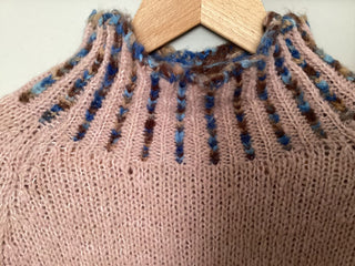 Una Turtle Neck with Contrasting Blanket Stitch Jumper, Best Seller - 17 Colours