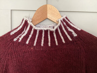 Una Turtle Neck with Contrasting Blanket Stitch Jumper, Best Seller - 17 Colours