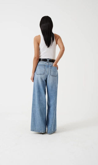 Bay Wide Leg Jeans by Seventy Mochi - Ecru, Weekender