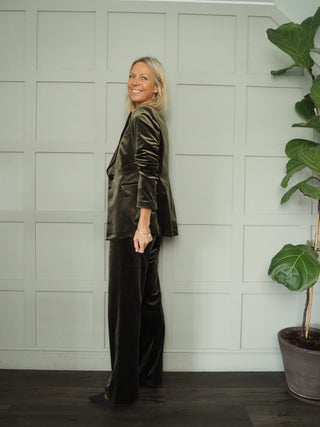 Keaka Single-Breasted Velvet Blazer, Best Seller - 7 Colours