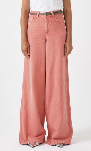 Dear Bay Wide Leg Jeans by Seventy Mochi - Mineral Red