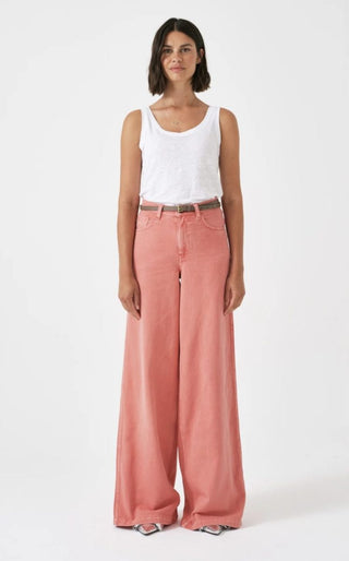 Dear Bay Wide Leg Jeans by Seventy Mochi - Mineral Red