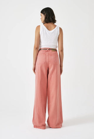 Dear Bay Wide Leg Jeans by Seventy Mochi - Mineral Red
