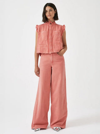 Dear Bay Wide Leg Jeans by Seventy Mochi - Mineral Red