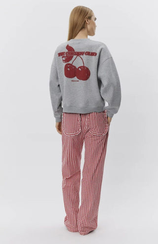 Elis Oversized ‘Cherry Crush’ Sweatshirt by Sofie Schnoor - Grey