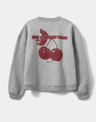 Elis Oversized ‘Cherry Crush’ Sweatshirt by Sofie Schnoor - Grey