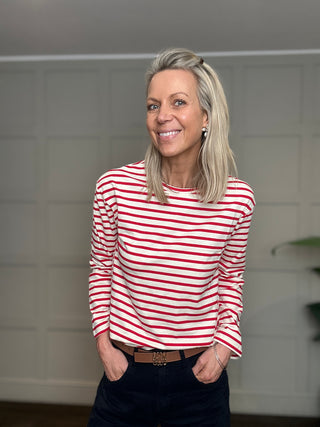 Harriet Long Sleeve Stripe T Shirt - 7 Colour ways