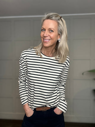 Harriet Long Sleeve Stripe T Shirt - 7 Colour ways