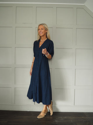 Daria Dress by Soaked - Dark Denim