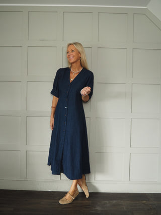 Daria Dress by Soaked - Dark Denim