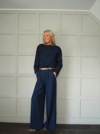 Chaman Blouse by Soaked - Dark Denim