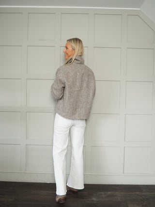 Chiltern Tweed Jacket by Soaked - Taupe