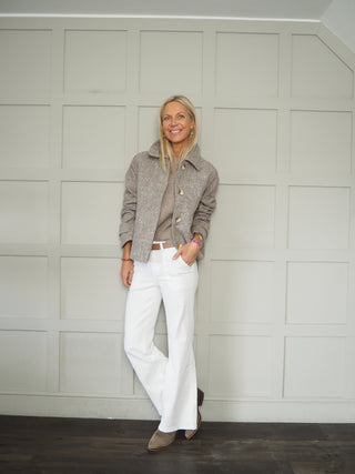 Chiltern Tweed Jacket by Soaked - Taupe