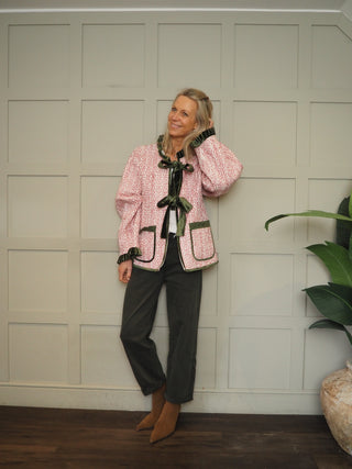 Kelling Carrot Leg Stretch Jeans  - Khaki Green