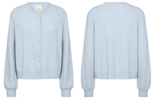 Ninell Mohair Mix Cardigan by Part Two - Baby Blue, Baby Pink