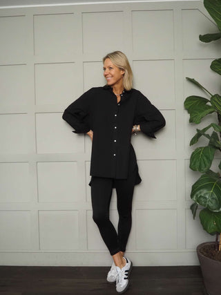 Mango Oversized Classic Shirt - Black, Khaki and Navy Blue