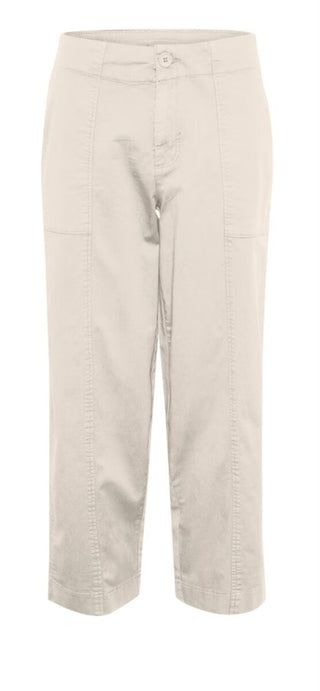 Netta Cropped Trousers by Part Two - Oatmeal, Olive