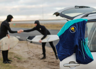 Men’s Beach Poncho by Bluebow - Navy Blue/Turquoise