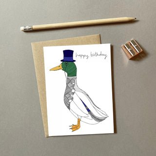 Top Hat Birthday Card