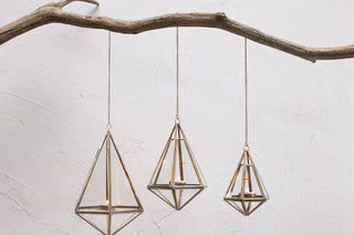 Mokomo Hanging Lantern- Antique Brass (Medium)